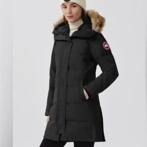 Canada Goose Black Puffer Jacket with Fur Hood